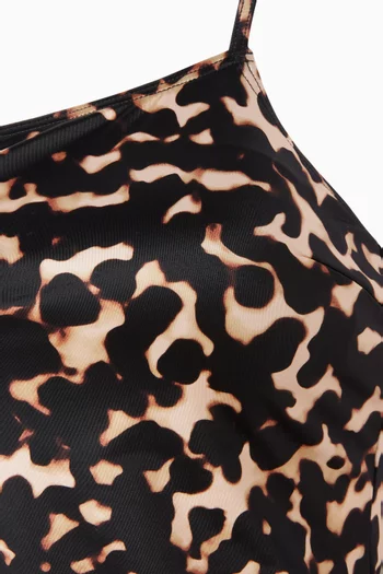 قطعة بيكيني علوية كليو تانكيني بنقشة صدفة السلحفاة