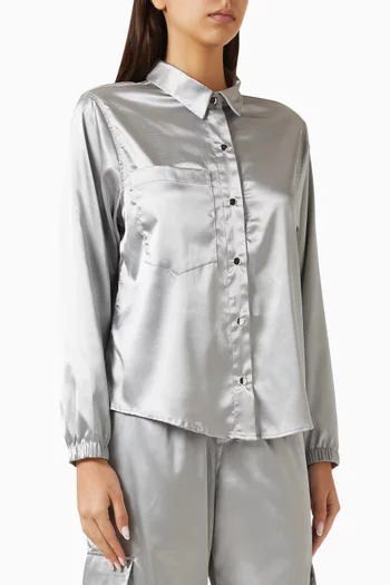 Relaxed-fit Shirt in Satin