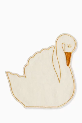 Swan Cocktail Napkins, Set of 4