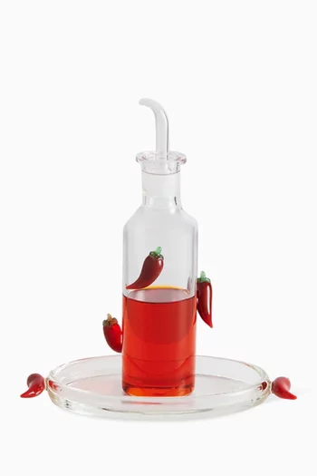 طبق مزين بتصميم فلفل حار