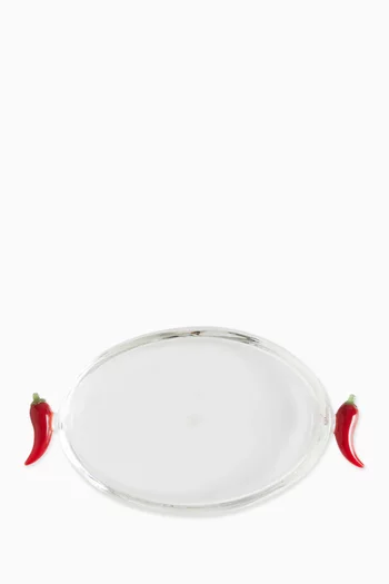 طبق مزين بتصميم فلفل حار