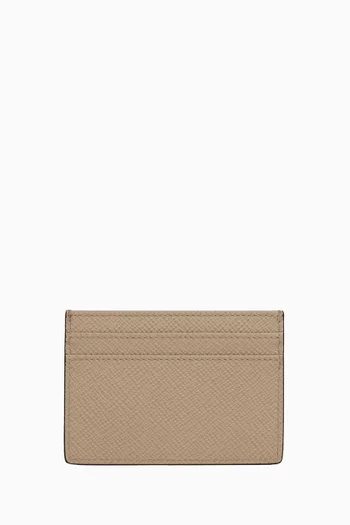 Flat Card Holder in Panama Leather