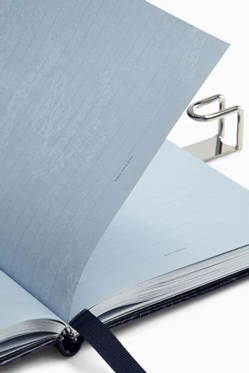 Soho Notebook in Mara Croc-embossed Leather