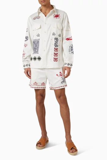 Ethan Tissu Shirt in Cotton-blend