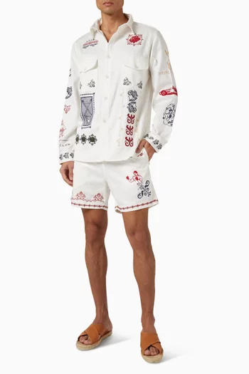 Miloh Tissu Shorts in Cotton-blend