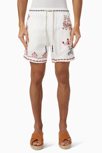 Miloh Tissu Shorts in Cotton-blend