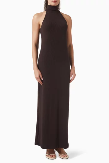 Turtleneck Maxi Dress