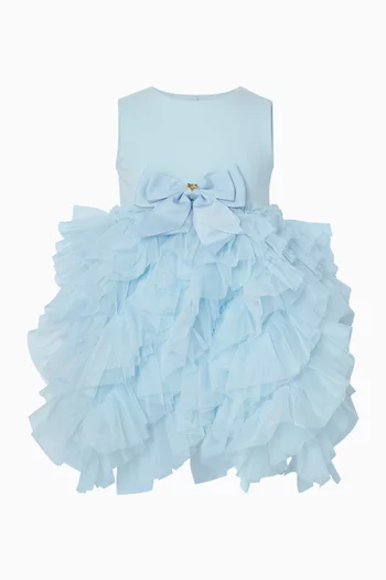 فستان بتصميم متدرج تول