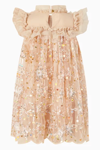 فستان دومينيك مطرز بالترتر