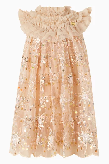 فستان دومينيك مطرز بالترتر