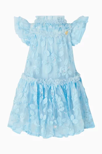Marietta Embroidered 3D Bud Dress