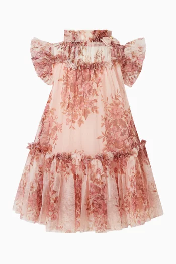 Marigold Vintage Floral Dress in Tulle