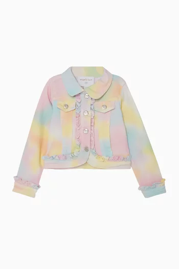 جاكيت جيجي لوف بشعار الماركة دينم