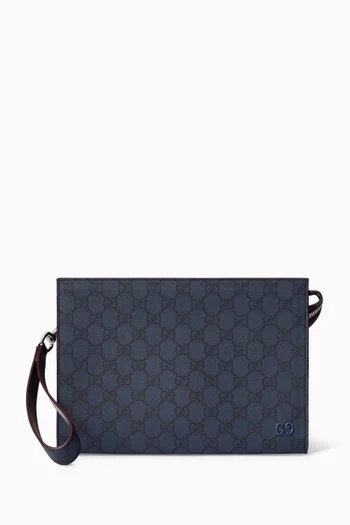 حقيبة صغيرة قنب سوبريم بنقشة شعار حرفي GG‏