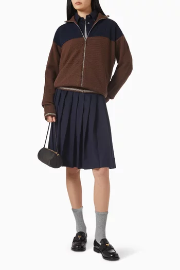 Zipper Cardigan in Cashmere