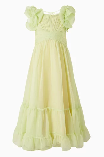 Ruffle Gown in Chiffon