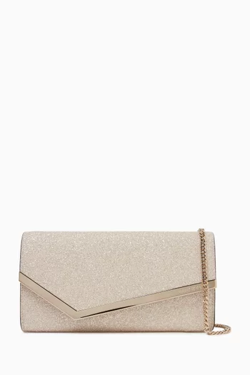 Emmie Clutch Bag in Glitter Leather