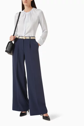 بلوزة بنورا حرير مطاطي