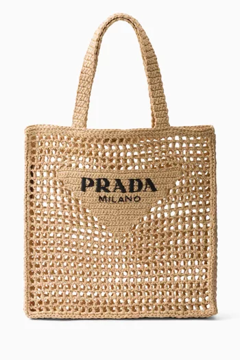 Logo Crochet Tote Bag