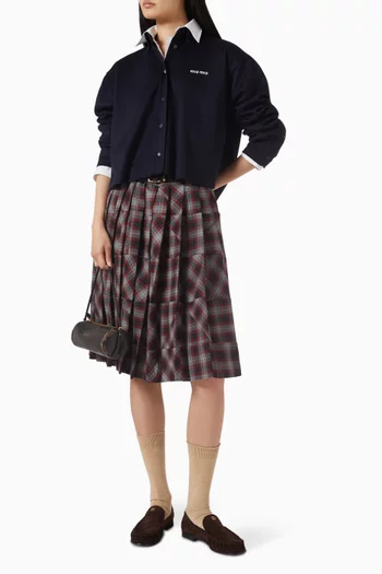 Logo Shirt in Velour