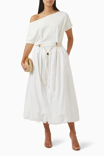 Jessamy Balloon Skirt in Cotton Poplin