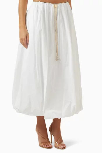 Jessamy Balloon Skirt in Cotton Poplin