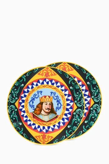 طقم أطباق عشاء ريجينا بورسلين، قطعتان