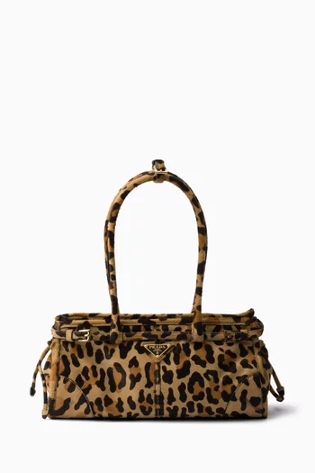 Medium Bonnie Bag in Leopard-printed Calf Hair