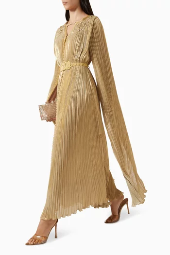 قفطان مغربي بطيّات