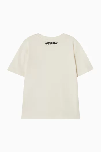 تي شيرت بطبعة قطن