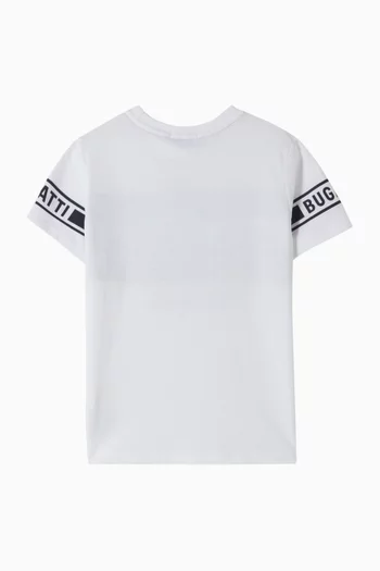 تي شيرت بطبعة سيارة قطن