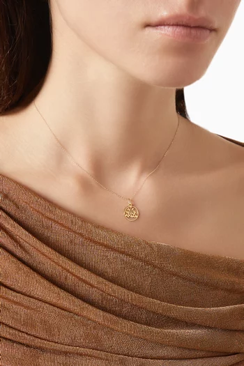 Mashallah Pendant Necklace in 18kt Gold