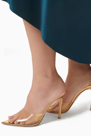 Reem Protection Evil Eye Anklet in 18kt Yellow Gold