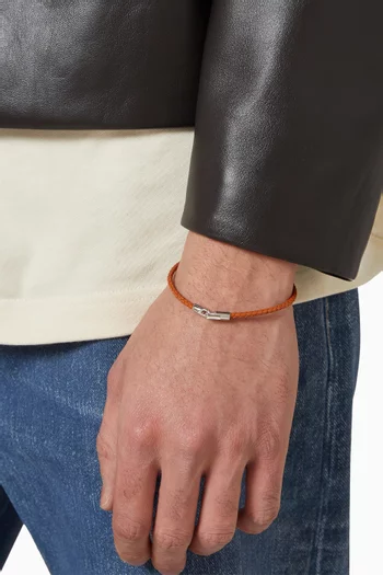 Cruz Rope Bracelet in Leather