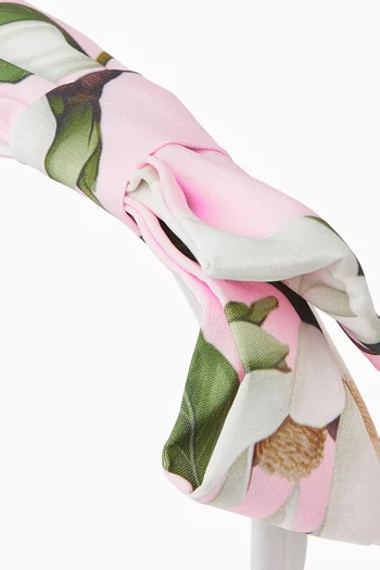 Floral Bow Headband