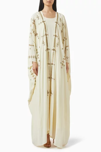 Embroidered Kaftan & Dress Set
