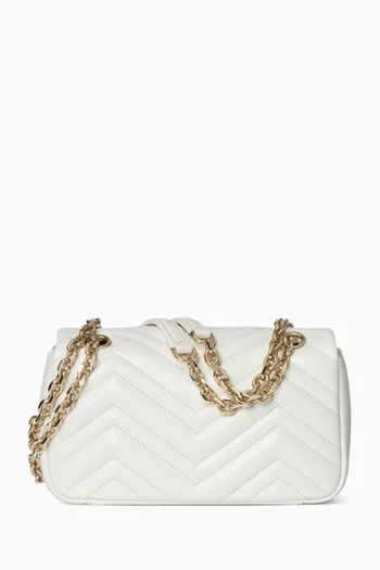 Small GG Marmont Shoulder Bag in Matelassé Leather