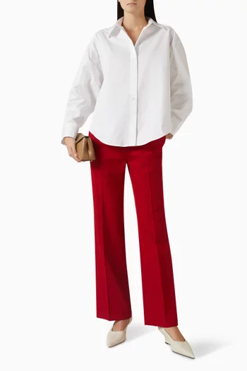 Open-collar Shirt in Cotton