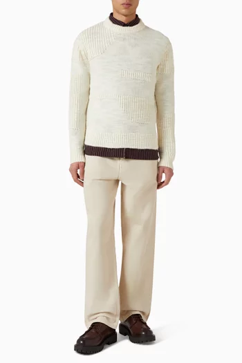 Ladder-stitch Sweater in  Wool