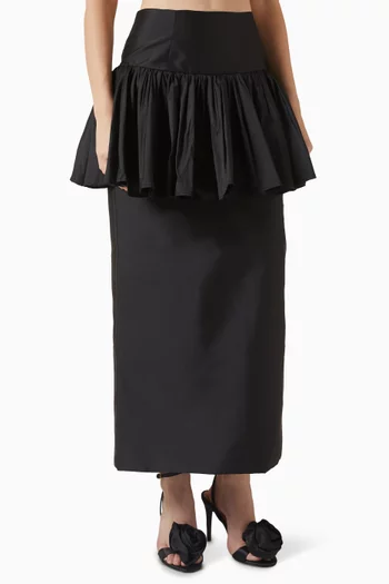 Tulipe Imperiale Maxi Skirt in Satin