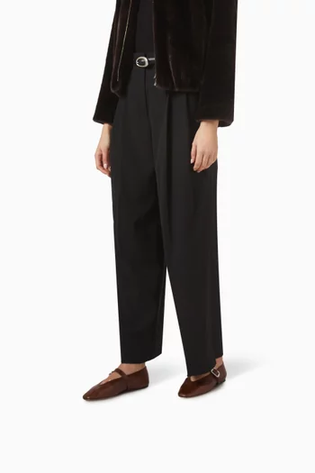 حذاء باليرينا ستيلا بكعب مسطح جلد