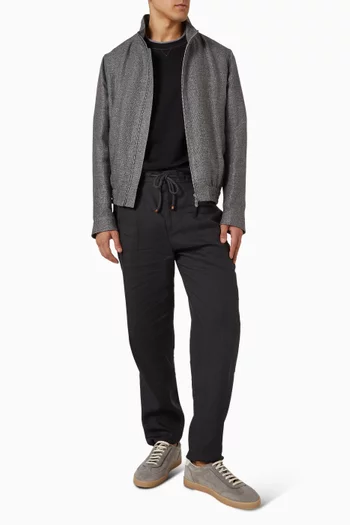 Faux-layering Logo T-shirt in Cotton