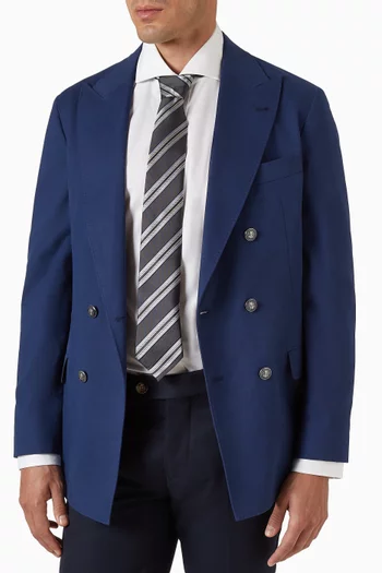 ربطة عنق مخططة بارزة الملمس حرير