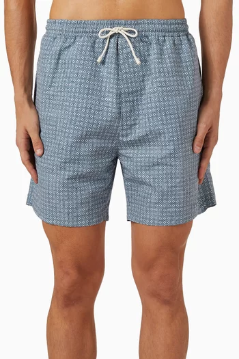 شورت سباحة بنقشة زهور نايلون