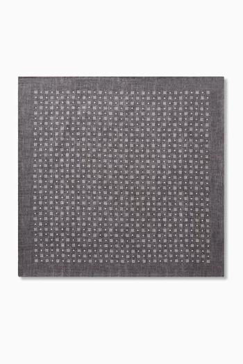 منديل جيب مزين بنقشة حرير