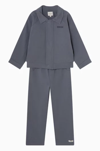 بنطال سانتي بقصة ساق مستقيمة مزيج قطن