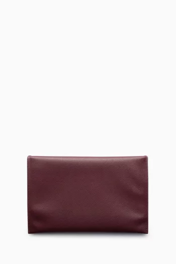 Envelope Clutch Bag in Saffiano Leather