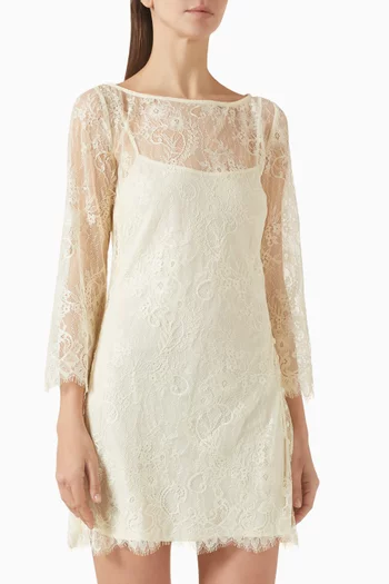 طقم آن ماري قطعتين دانتيل