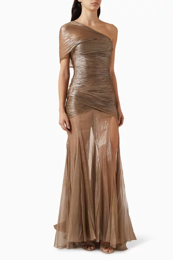 Marimar One-shoulder Gown