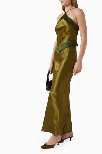 Jillian Maxi Dress in Silk